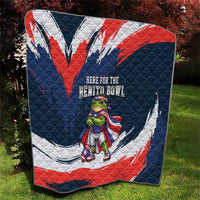 Benito Bowl Puerto Rican Football Quilt Coquí Frog Puerto Rican