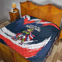Benito Bowl Puerto Rican Football Quilt Coquí Frog Puerto Rican