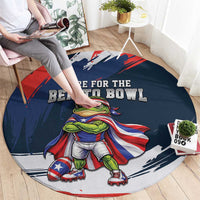 Benito Bowl Puerto Rican Football Round Carpet Coquí Frog Puerto Rican