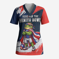 Benito Bowl Puerto Rican Football Scrub Top Coquí Frog Puerto Rican