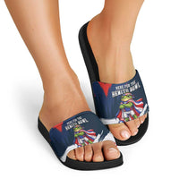 Benito Bowl Puerto Rican Football Slide Sandals Coquí Frog Puerto Rican