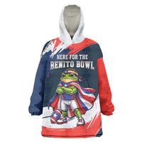 Benito Bowl Puerto Rican Football Wearable Blanket Hoodie Coquí Frog Puerto Rican