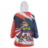Benito Bowl Puerto Rican Football Wearable Blanket Hoodie Coquí Frog Puerto Rican