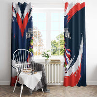 Benito Bowl Puerto Rican Football Window Curtain Coquí Frog Puerto Rican
