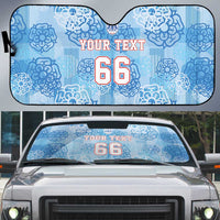 Custom World Football 2026 England Auto Sun Shade Three Lions and Tudor Rose Pattern