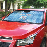 Custom World Football 2026 England Auto Sun Shade Three Lions and Tudor Rose Pattern