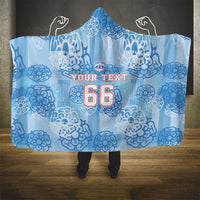 Custom World Football 2026 England Hooded Blanket Three Lions and Tudor Rose Pattern