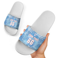 Custom World Football 2026 England Slide Sandals Three Lions and Tudor Rose Pattern