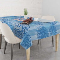 Custom World Football 2026 England Tablecloth Three Lions and Tudor Rose Pattern