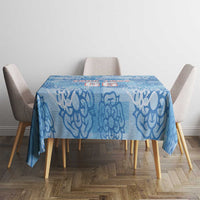 Custom World Football 2026 England Tablecloth Three Lions and Tudor Rose Pattern