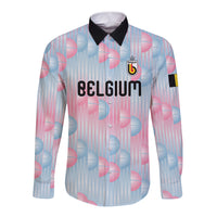 Custom World Football 2026 Belgium Long Sleeve Button Shirt Belgian The Red Devils Champions