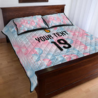 Custom World Football 2026 Belgium Quilt Bed Set Belgian The Red Devils Champions