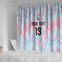 Custom World Football 2026 Belgium Shower Curtain Belgian The Red Devils Champions