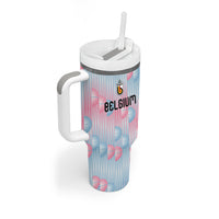 Custom World Football 2026 Belgium Tumbler With Handle Belgian The Red Devils Champions