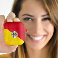 Italy Sicilia AirPods Case Triskeles With Lemons - Wonder Print Shop