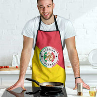 Italy Sicilia Apron Triskeles With Lemons - Wonder Print Shop