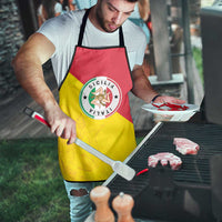 Italy Sicilia Apron Triskeles With Lemons - Wonder Print Shop