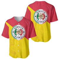 Italy Sicilia Baseball Jersey Triskeles With Lemons - Wonder Print Shop