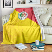 Italy Sicilia Blanket Triskeles With Lemons - Wonder Print Shop