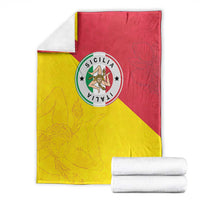 Italy Sicilia Blanket Triskeles With Lemons - Wonder Print Shop