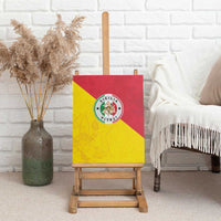 Italy Sicilia Canvas Wall Art Triskeles With Lemons - Wonder Print Shop