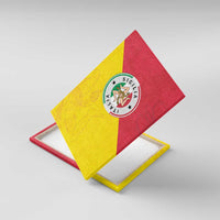 Italy Sicilia Canvas Wall Art Triskeles With Lemons - Wonder Print Shop