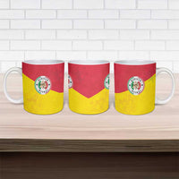 Italy Sicilia Ceramic Mug Triskeles With Lemons - Wonder Print Shop