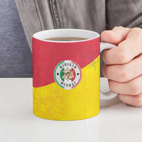 Italy Sicilia Ceramic Mug Triskeles With Lemons - Wonder Print Shop