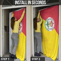 Italy Sicilia Door Cover Triskeles With Lemons - Wonder Print Shop