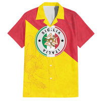 Italy Sicilia Family Matching Long Sleeve Bodycon Dress and Hawaiian Shirt Triskeles With Lemons - Wonder Print Shop