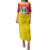 Italy Sicilia Family Matching Puletasi and Hawaiian Shirt Triskeles With Lemons - Wonder Print Shop