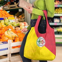 Italy Sicilia Grocery Bag Triskeles With Lemons - Wonder Print Shop