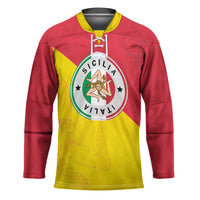 Italy Sicilia Hockey Jersey Triskeles With Lemons - Wonder Print Shop