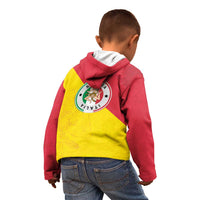 Italy Sicilia Kid Hoodie Triskeles With Lemons - Wonder Print Shop