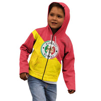 Italy Sicilia Kid Hoodie Triskeles With Lemons - Wonder Print Shop