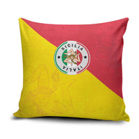 Italy Sicilia Pillow Cover Triskeles With Lemons - Wonder Print Shop