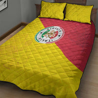 Italy Sicilia Quilt Bed Set Triskeles With Lemons - Wonder Print Shop