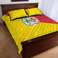 Italy Sicilia Quilt Bed Set Triskeles With Lemons - Wonder Print Shop