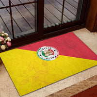 Italy Sicilia Rubber Doormat Triskeles With Lemons - Wonder Print Shop