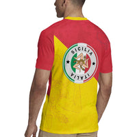 Italy Sicilia Rugby Jersey Triskeles With Lemons - Wonder Print Shop