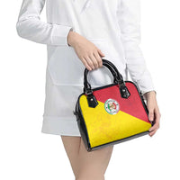 Italy Sicilia Shoulder Handbag Triskeles With Lemons - Wonder Print Shop