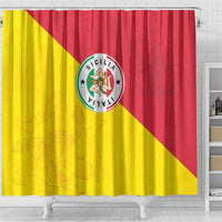 Italy Sicilia Shower Curtain Triskeles With Lemons - Wonder Print Shop