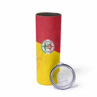 Italy Sicilia Skinny Tumbler Triskeles With Lemons - Wonder Print Shop