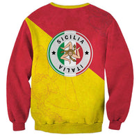 Italy Sicilia Sweatshirt Triskeles With Lemons - Wonder Print Shop