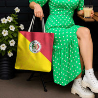 Italy Sicilia Tote Bag Triskeles With Lemons - Wonder Print Shop