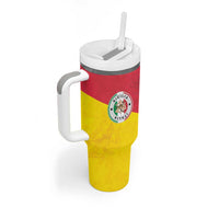 Italy Sicilia Tumbler With Handle Triskeles With Lemons - Wonder Print Shop