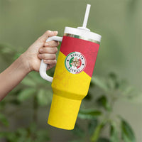 Italy Sicilia Tumbler With Handle Triskeles With Lemons - Wonder Print Shop