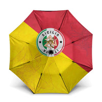 Italy Sicilia Umbrella Triskeles With Lemons - Wonder Print Shop