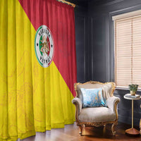 Italy Sicilia Window Curtain Triskeles With Lemons - Wonder Print Shop