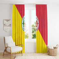 Italy Sicilia Window Curtain Triskeles With Lemons - Wonder Print Shop